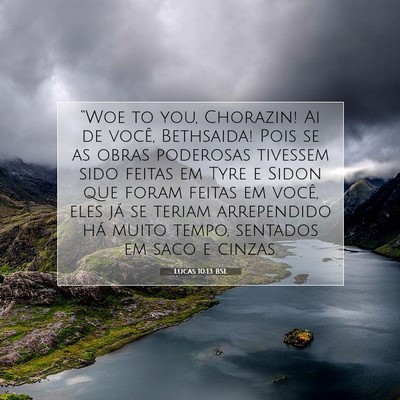 Lucas 10:13 Versículo Bíblico Explicado
