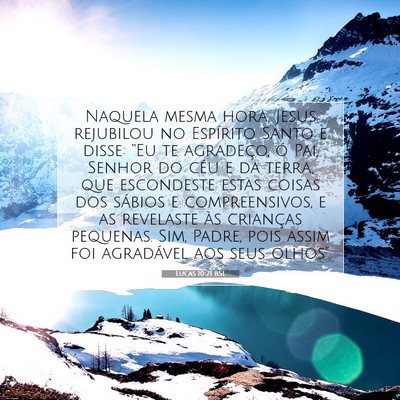 Lucas 10:21 Versículo Bíblico Explicado