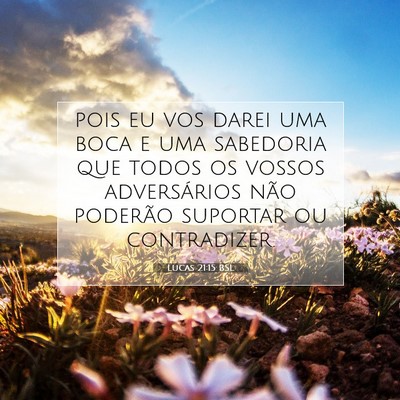 Lucas 21:15 BSL Imagem do Versículo Bíblico