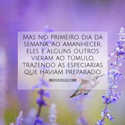 Lucas 24:1 BSL Imagem do Versículo Bíblico