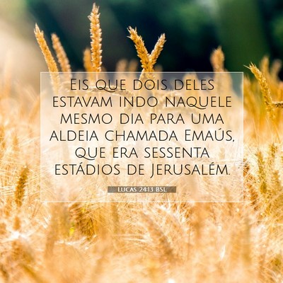 Lucas 24:13 BSL Imagem do Versículo Bíblico