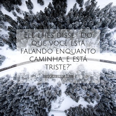 Lucas 24:17 BSL Imagem do Versículo Bíblico