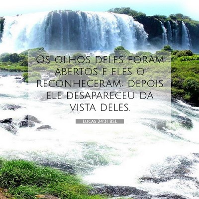 Lucas 24:31 BSL Imagem do Versículo Bíblico