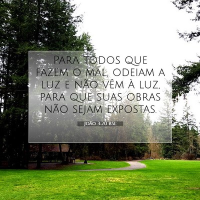João 3:20 BSL Imagem do Versículo Bíblico