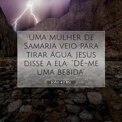 João 4:7 BSL Imagem do Versículo Bíblico