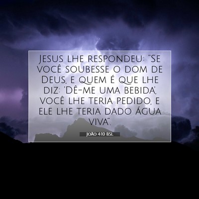 João 4:10 BSL Imagem do Versículo Bíblico