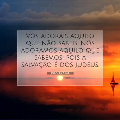João 4:22 BSL Imagem do Versículo Bíblico