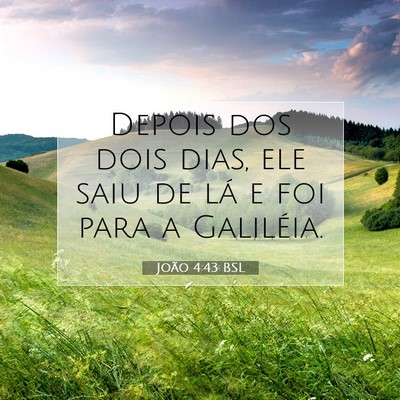 João 4:43 BSL Imagem do Versículo Bíblico
