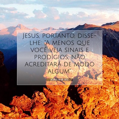 João 4:48 BSL Imagem do Versículo Bíblico