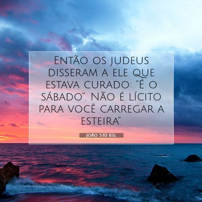 João 5:10 Versículo Bíblico Explicado