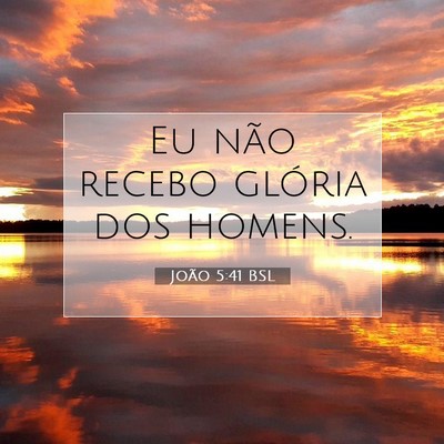 João 5:41 Versículo Bíblico Explicado