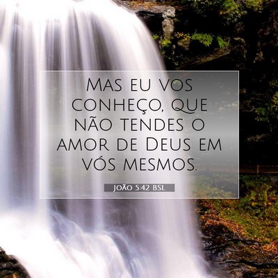 João 5:42 Versículo Bíblico Explicado