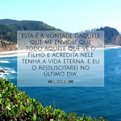 João 6:40 BSL Imagem do Versículo Bíblico