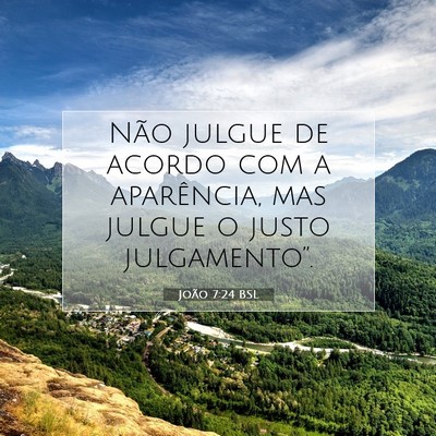 João 7:24 Versículo Bíblico Explicado