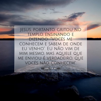 João 7:28 Versículo Bíblico Explicado
