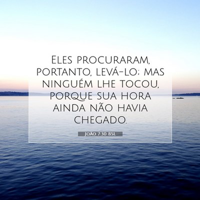 João 7:30 BSL Imagem do Versículo Bíblico