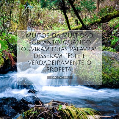 João 7:40 Versículo Bíblico Explicado