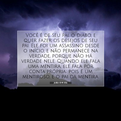João 8:44 BSL Imagem do Versículo Bíblico