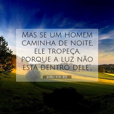 João 11:10 BSL Imagem do Versículo Bíblico