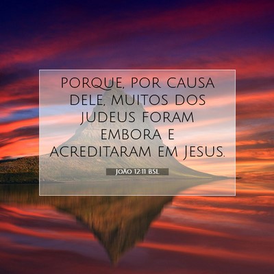 João 12:11 Versículo Bíblico Explicado