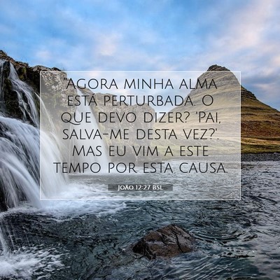 João 12:27 BSL Imagem do Versículo Bíblico