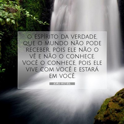 João 14:17 BSL Imagem do Versículo Bíblico