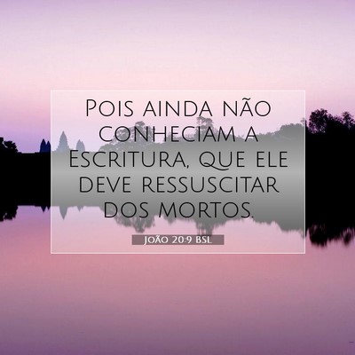 João 20:9 Versículo Bíblico Explicado