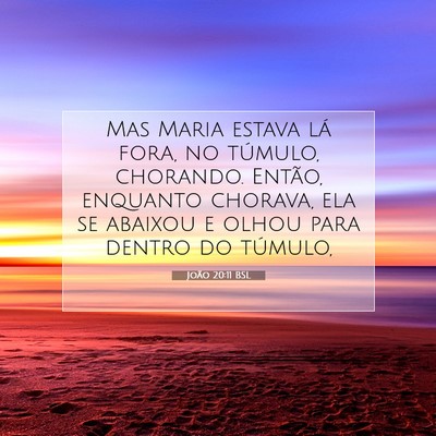 João 20:11 BSL Imagem do Versículo Bíblico