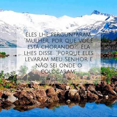 João 20:13 BSL Imagem do Versículo Bíblico