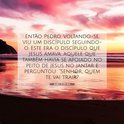 João 21:20 BSL Imagem do Versículo Bíblico