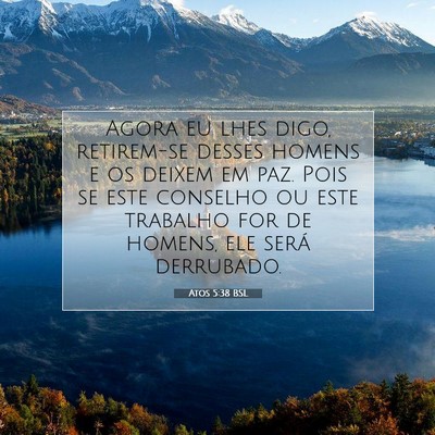 Atos 5:38 Versículo Bíblico Explicado