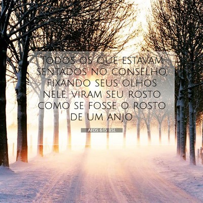 Atos 6:15 BSL Imagem do Versículo Bíblico