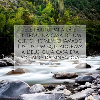 Atos 18:7 Versículo Bíblico Explicado
