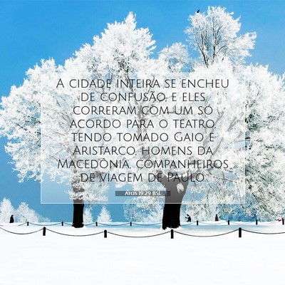 Atos 19:29 BSL Imagem do Versículo Bíblico