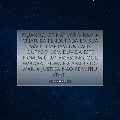 Atos 28:4 BSL Imagem do Versículo Bíblico