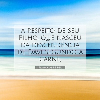 Romanos 1:3 Versículo Bíblico Explicado