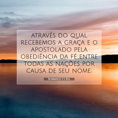 Romanos 1:5 Versículo Bíblico Explicado