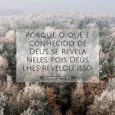 Romanos 1:19 Versículo Bíblico Explicado