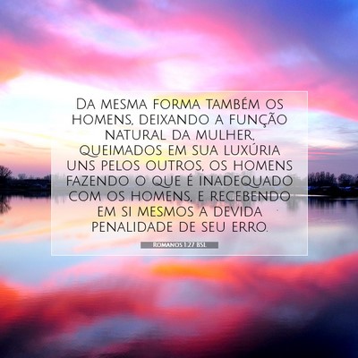 Romanos 1:27 Versículo Bíblico Explicado