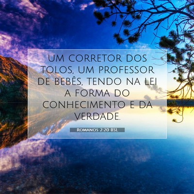 Romanos 2:20 BSL Imagem do Versículo Bíblico