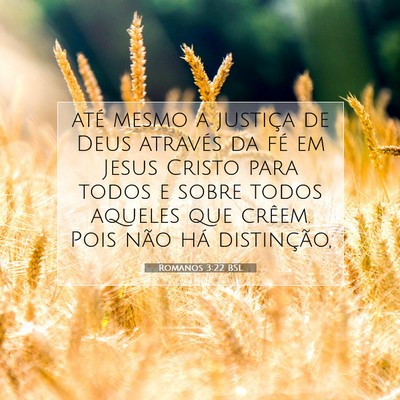 Romanos 3:22 BSL Imagem do Versículo Bíblico
