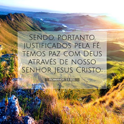 Romanos 5:1 BSL Imagem do Versículo Bíblico