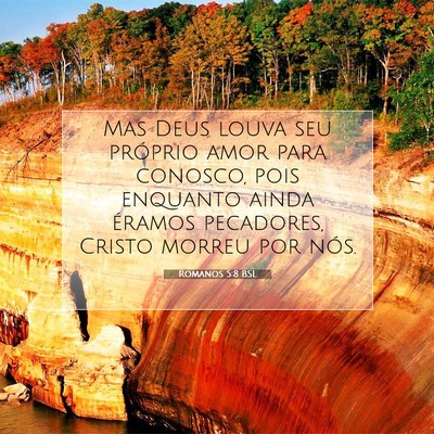 Romanos 5:8 BSL Imagem do Versículo Bíblico