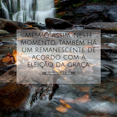 Romanos 11:5 BSL Imagem do Versículo Bíblico