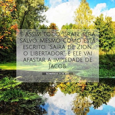Romanos 11:26 BSL Imagem do Versículo Bíblico