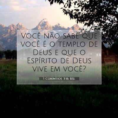 1 Coríntios 3:16 BSL Imagem do Versículo Bíblico
