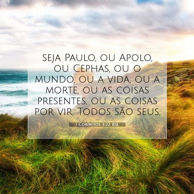 1 Coríntios 3:22 BSL Imagem do Versículo Bíblico