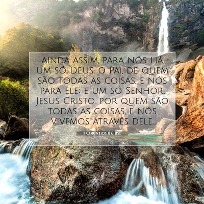1 Coríntios 8:6 BSL Imagem do Versículo Bíblico