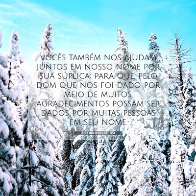 2 Coríntios 1:11 Versículo Bíblico Explicado