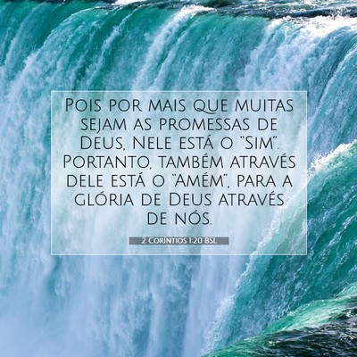 2 Coríntios 1:20 BSL Imagem do Versículo Bíblico